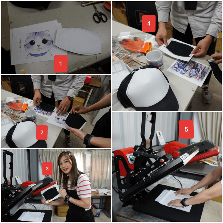 customized mask printing process