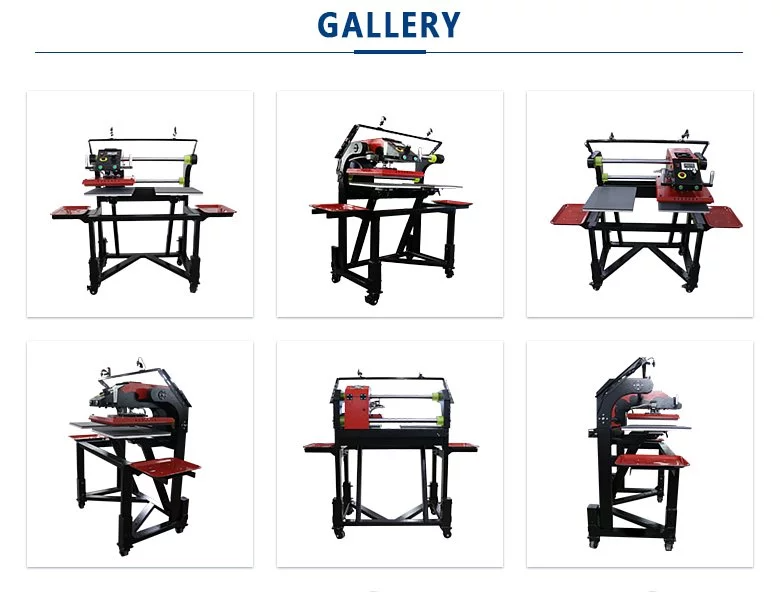 pneumatic double station shuttle heat press 14