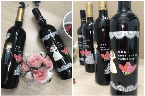 wine bottle print