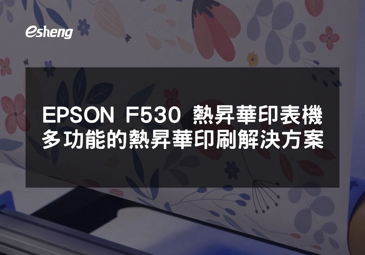 閱讀更多文章 EPSON F530 熱昇華印表機 高效多功能的熱昇華印刷解決方案